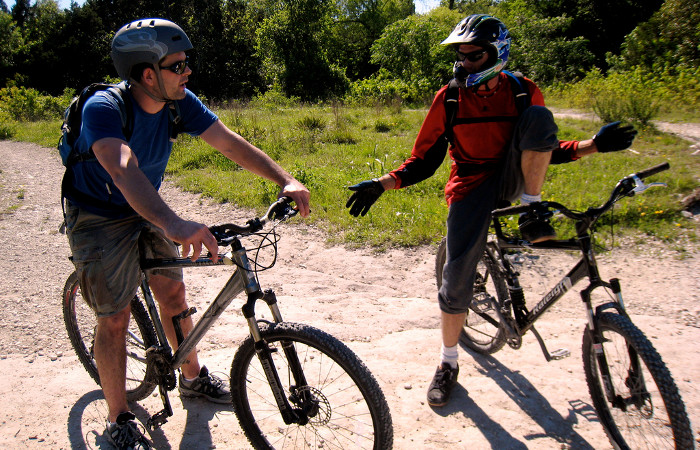 Two bikers at Walnut Creek Park in North Austin. Photo: Flickr user Bruce Turner, creative commons licensed.