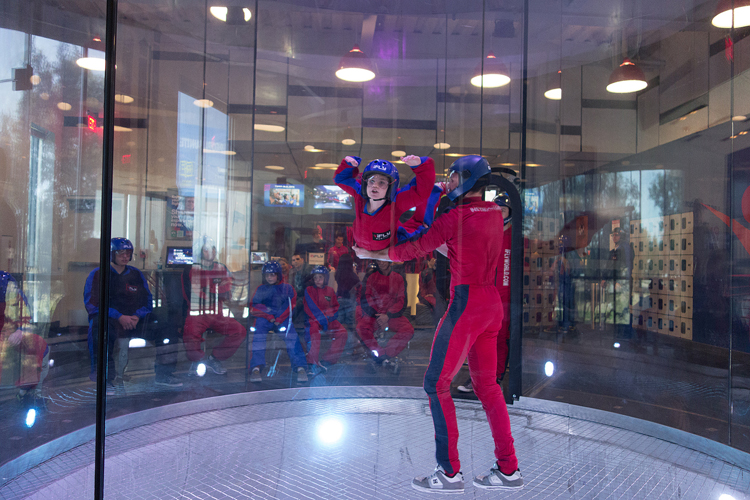 ifly austin atx skydiving indoor wind tunnel chamber flight suit 