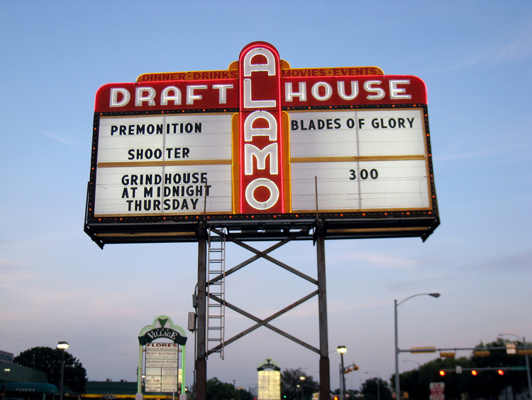 alamo drafthouse beer movie food film flick