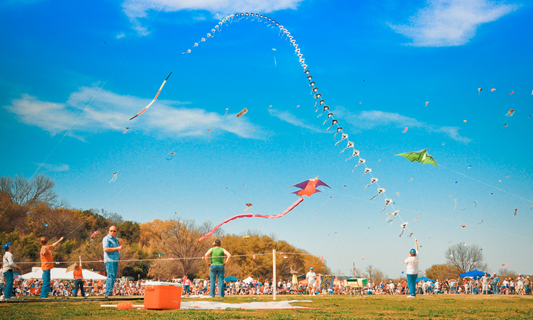 zilker park kite fest festival