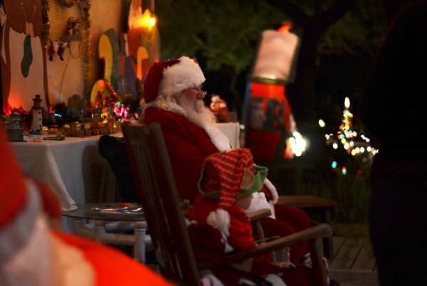 Santa is available to hear children's Chistmas wish lists. Photo: Shea Carley